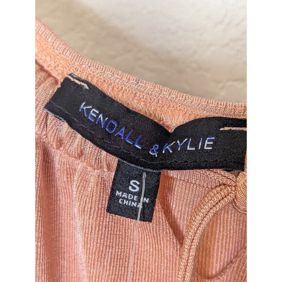 PACSUN Kendall & Kylie Peach Mini Spaghetti Strap Slip Dress Women Size Small - Picture 4 of 9